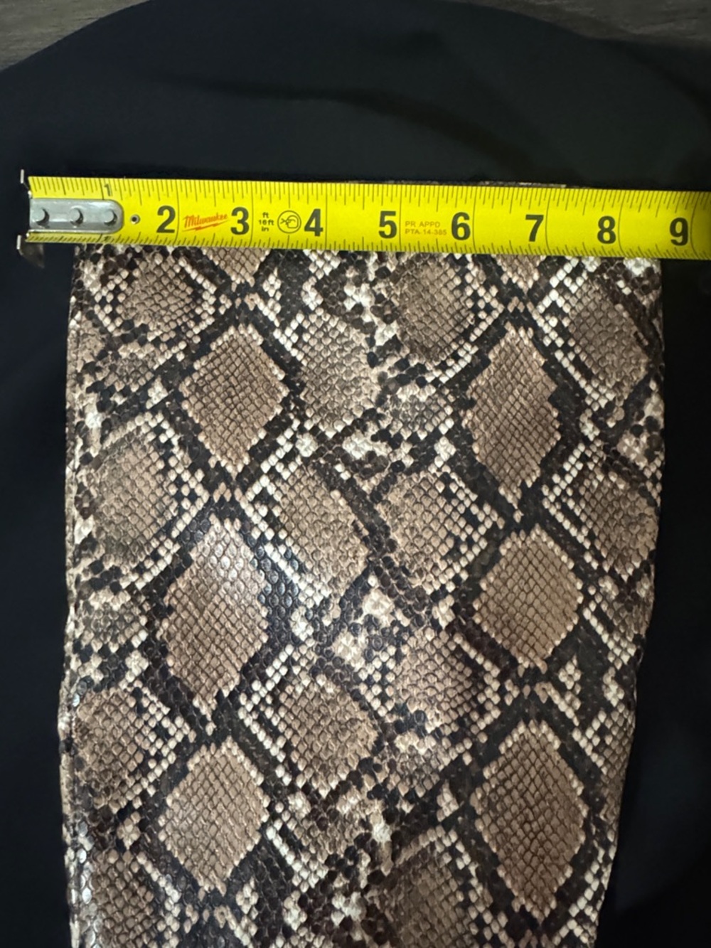 a new day Tan Snake-Print Over-the-Knee Boots - Picture 9 of 11